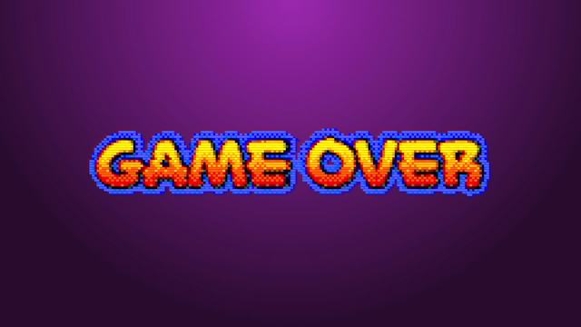 Retro Pink 3D "Game Over" • Motion Graphics Template • Uppbeat