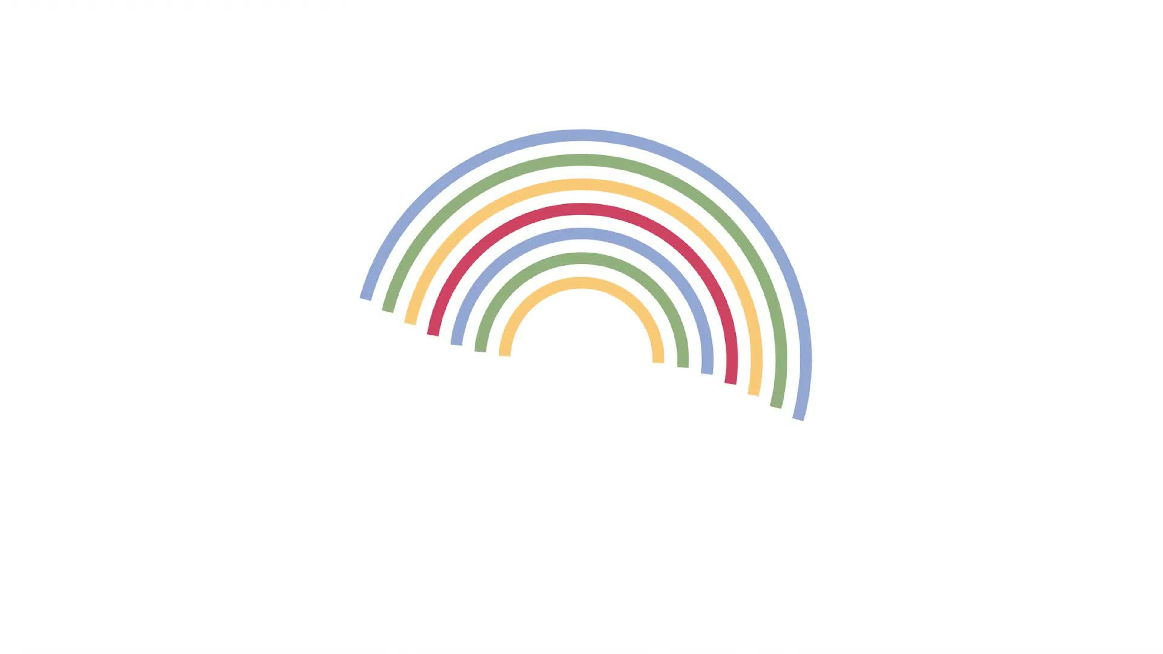 Rotating Rainbow Spinner Loading Animation