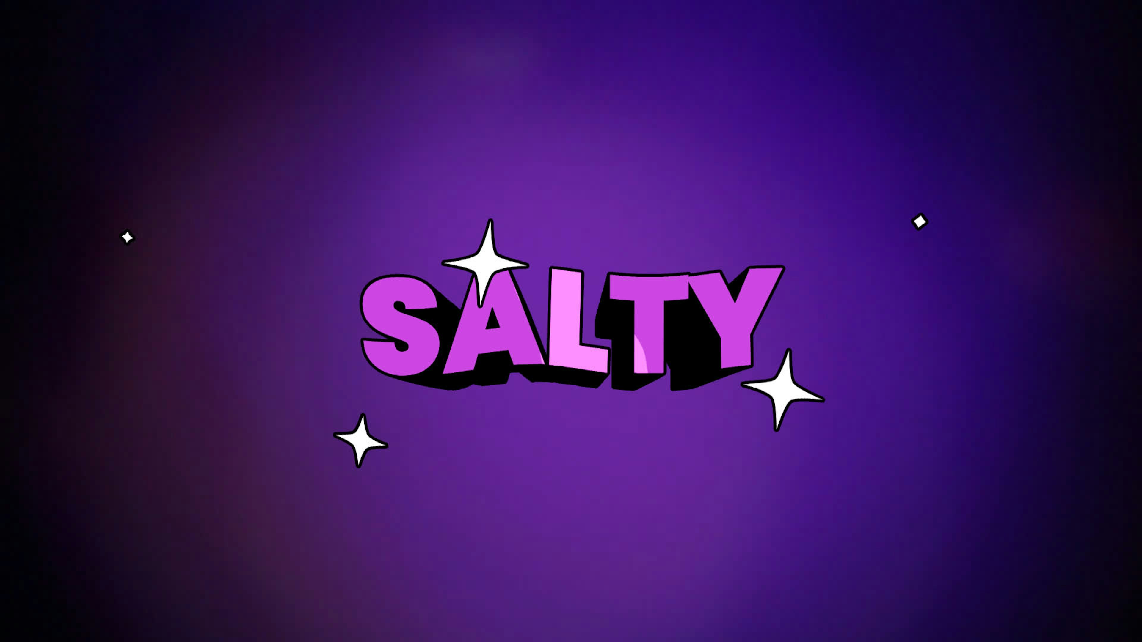 Salty - 3D Cartoon Text