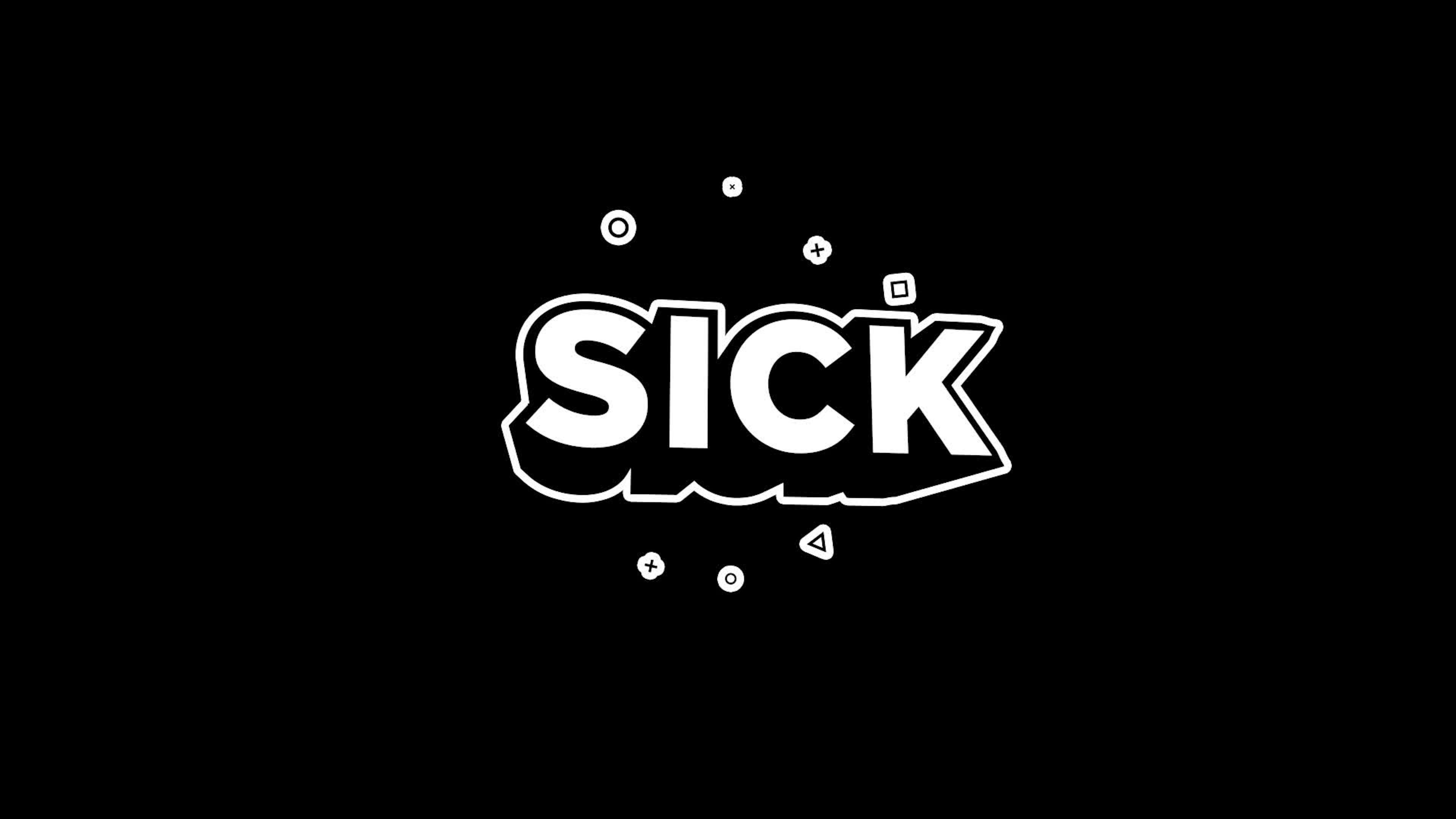Sick - Cartoon Text