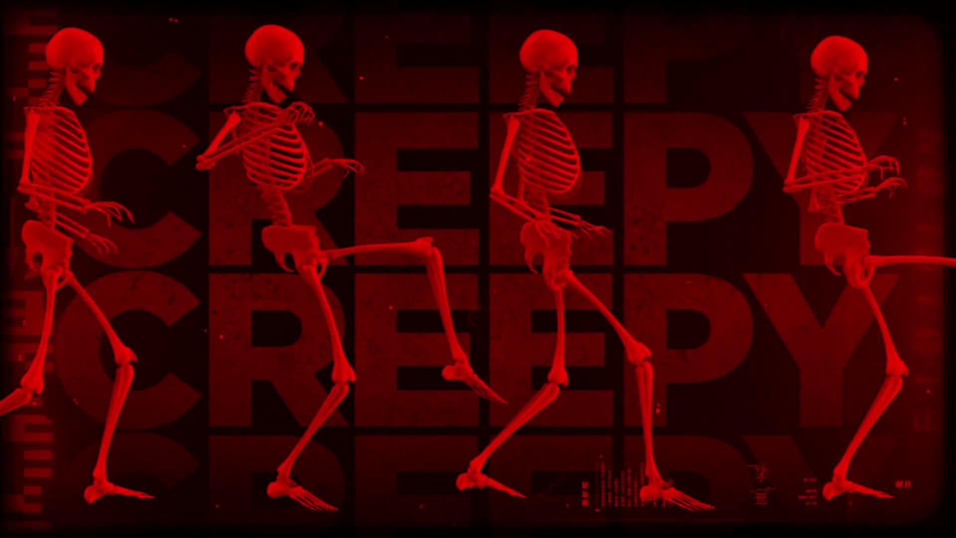 Skeleton Unsteady Walk Cycle Loop • Motion Graphics Template • Uppbeat