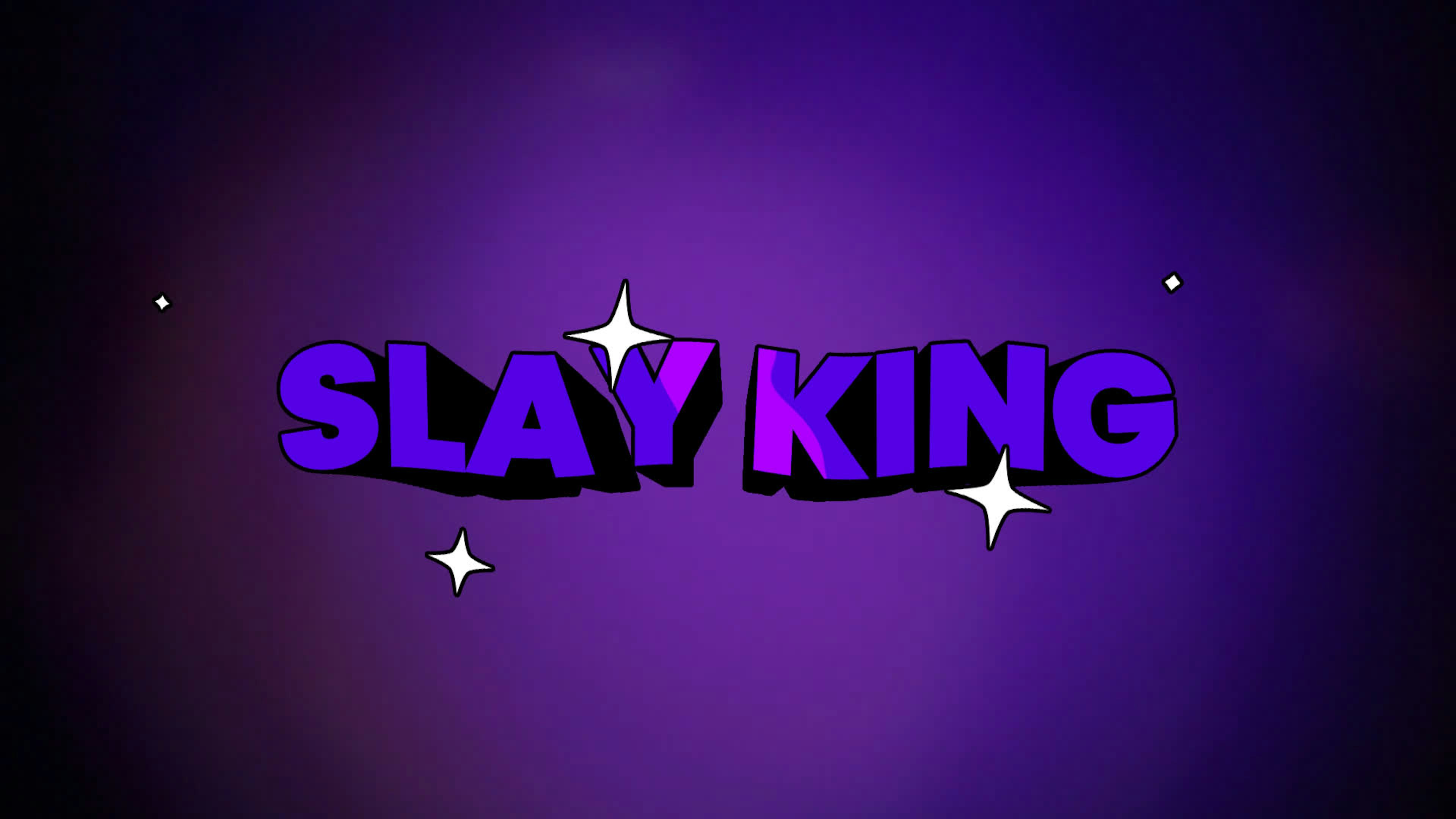 Slay King - 3D Cartoon Text