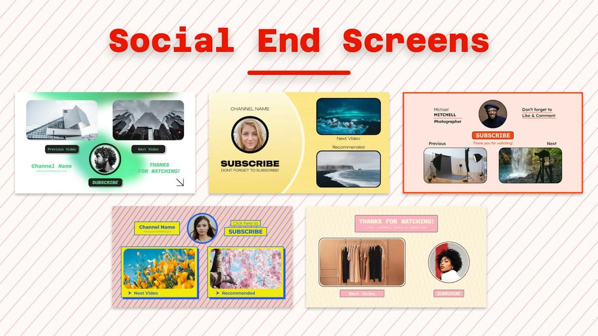 Course End Screen End Screen Social Video • After Effects Template • Uppbeat