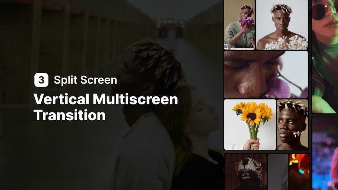 Split Screen Vertical Transitions - Pack 1 • Premiere Pro Template ...
