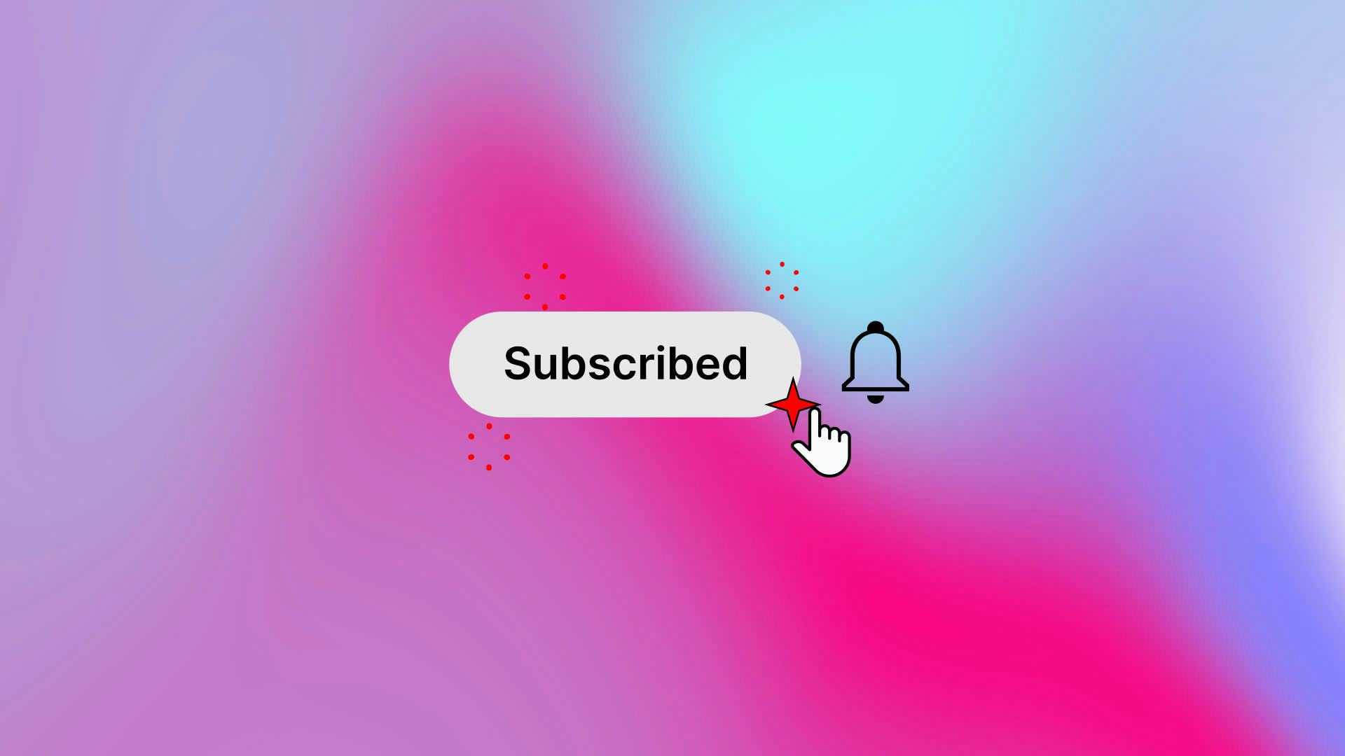 Like Subscribe Bell Button Click • Motion Graphics Template • Uppbeat