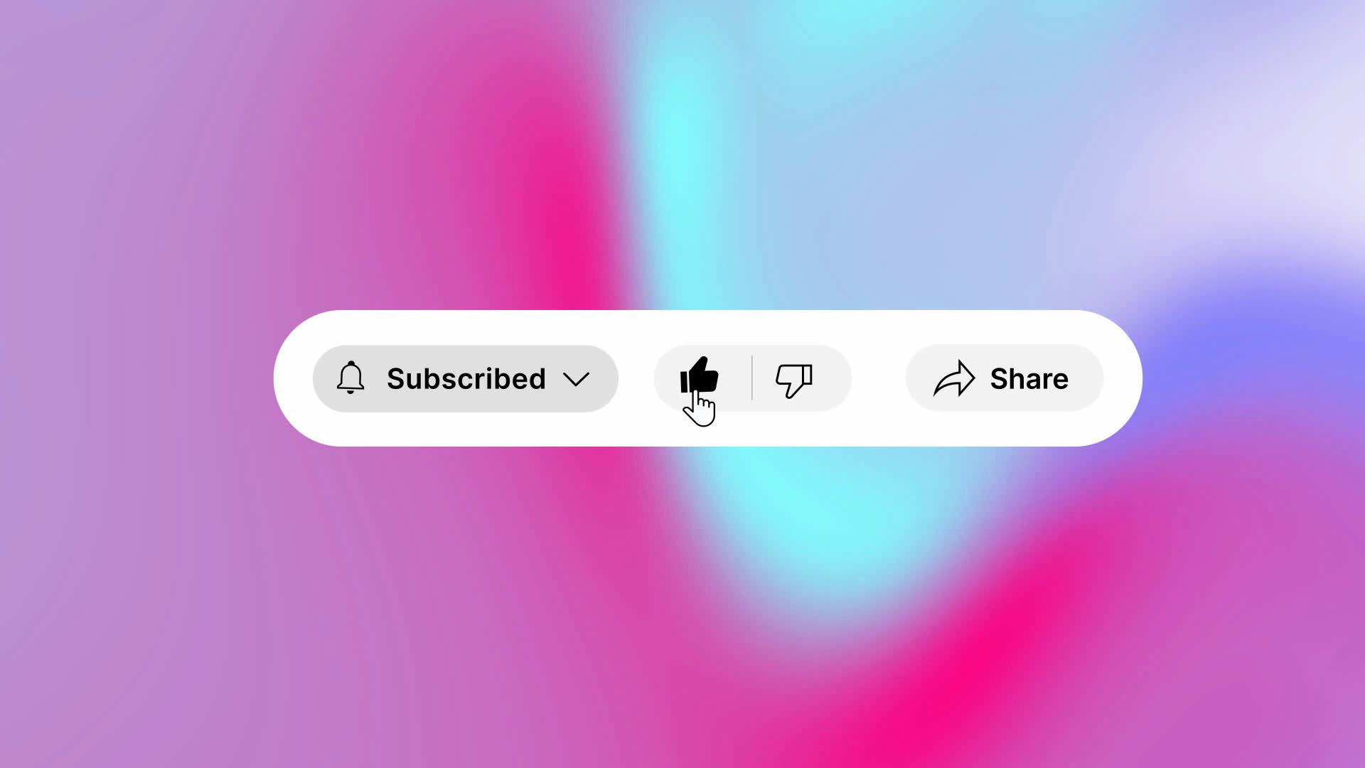 Graphics Liked Like And Subscribe Modern • Free Motion Graphics Template • Uppbeat