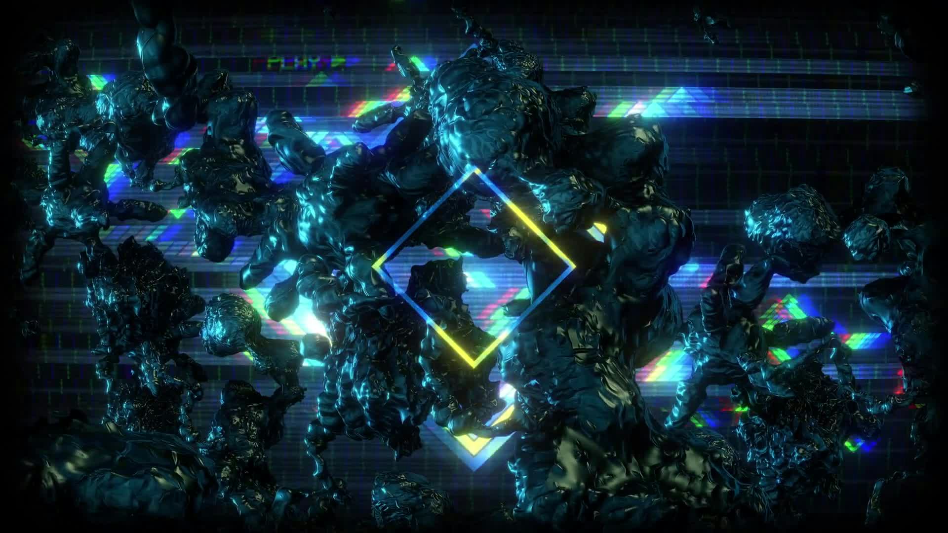 Science Glitch Morphing Biology Cells Glitch Screen • Motion Graphics Template • Uppbeat