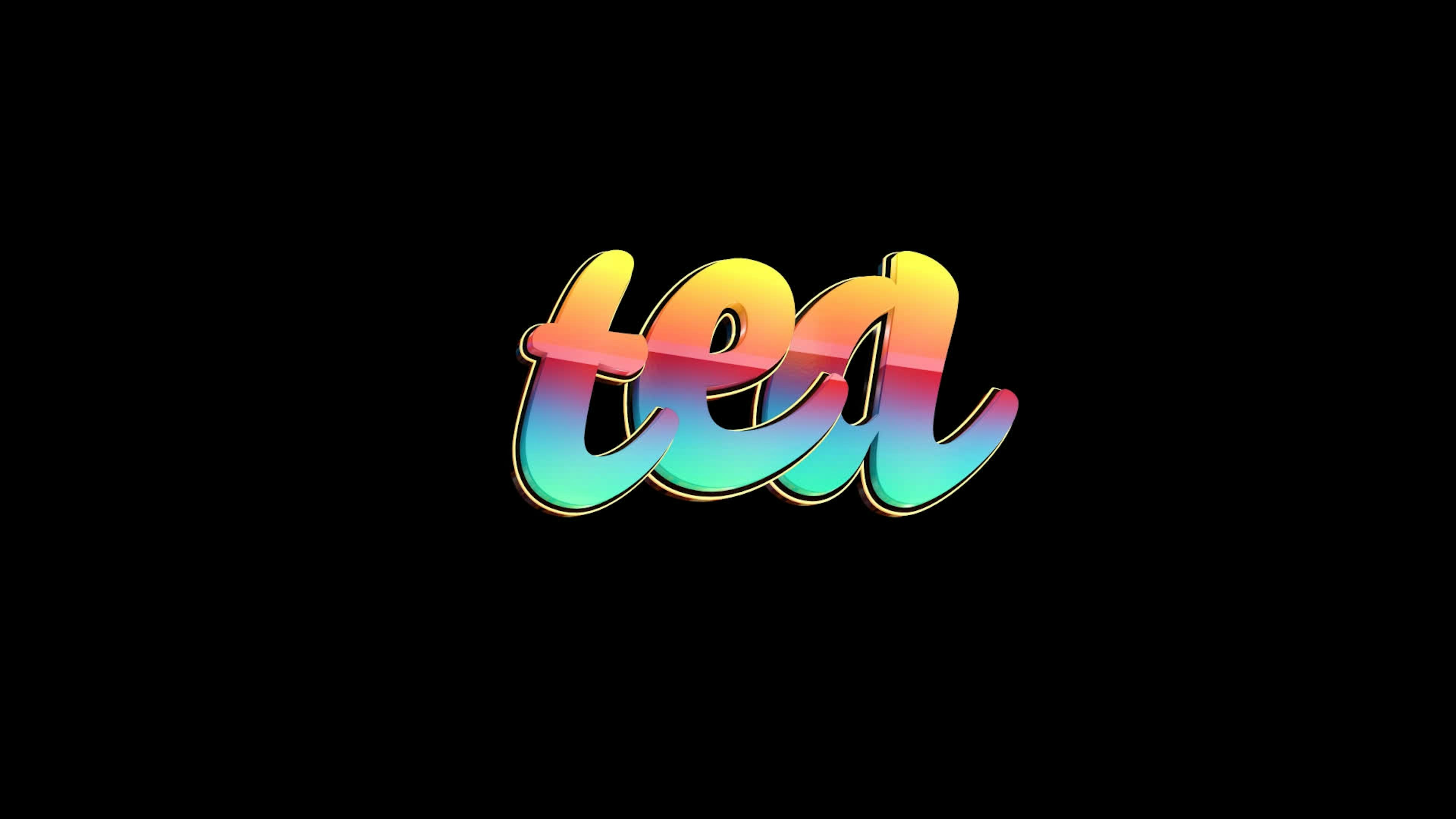 Tea - Colorful Text