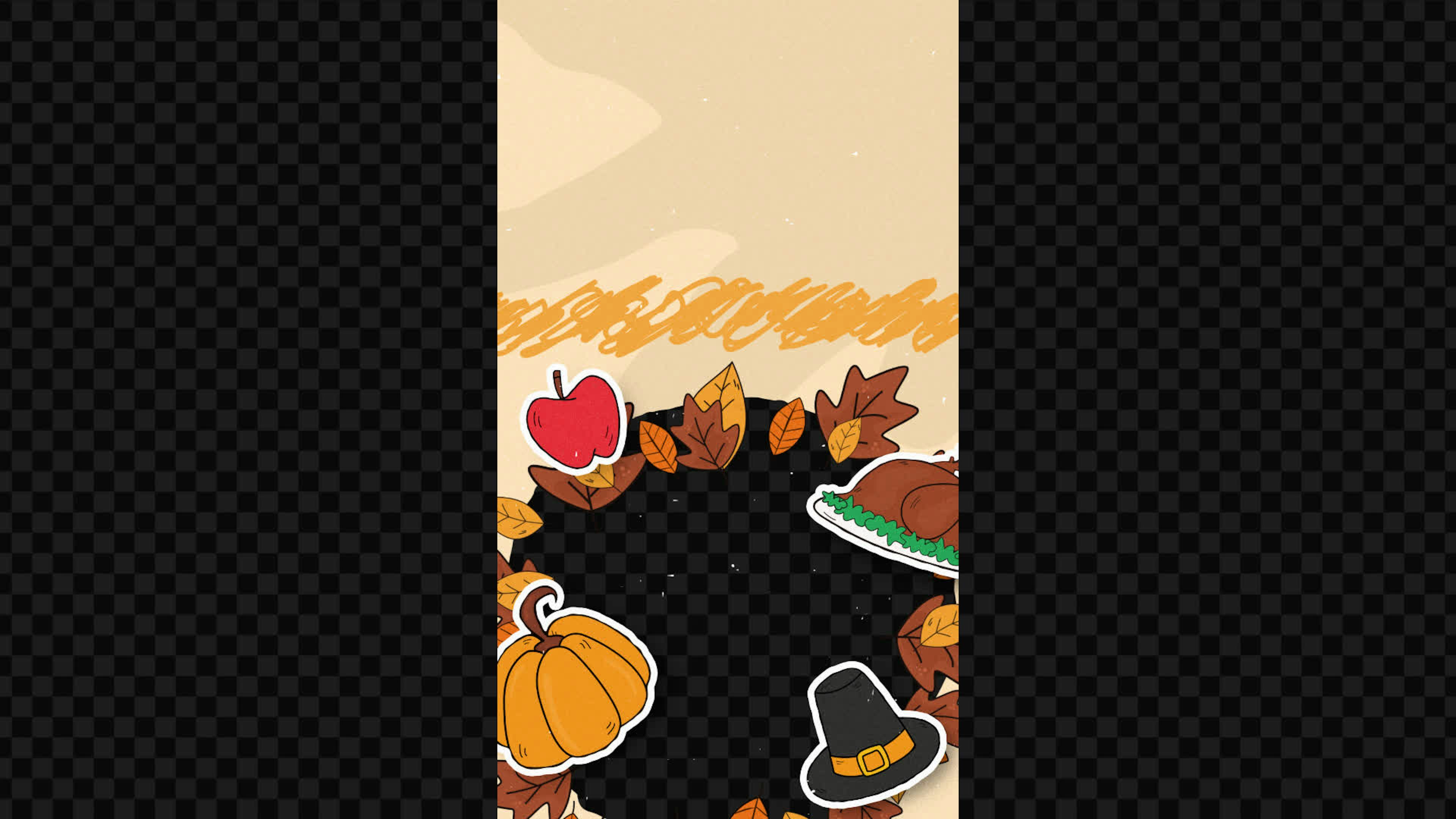 Thanksgiving Vertical Overlay on Alpha