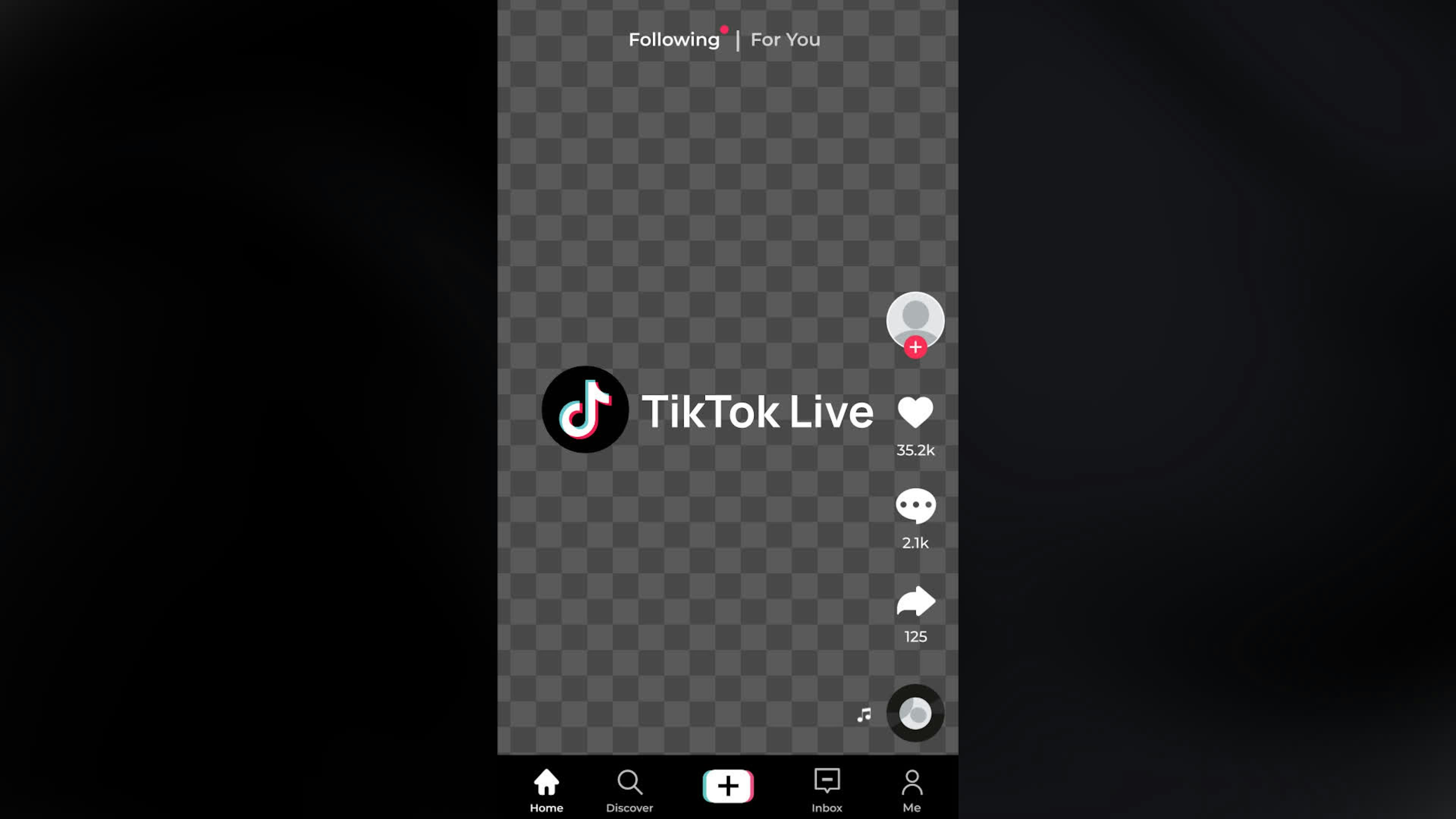 TikTok Reels Screen