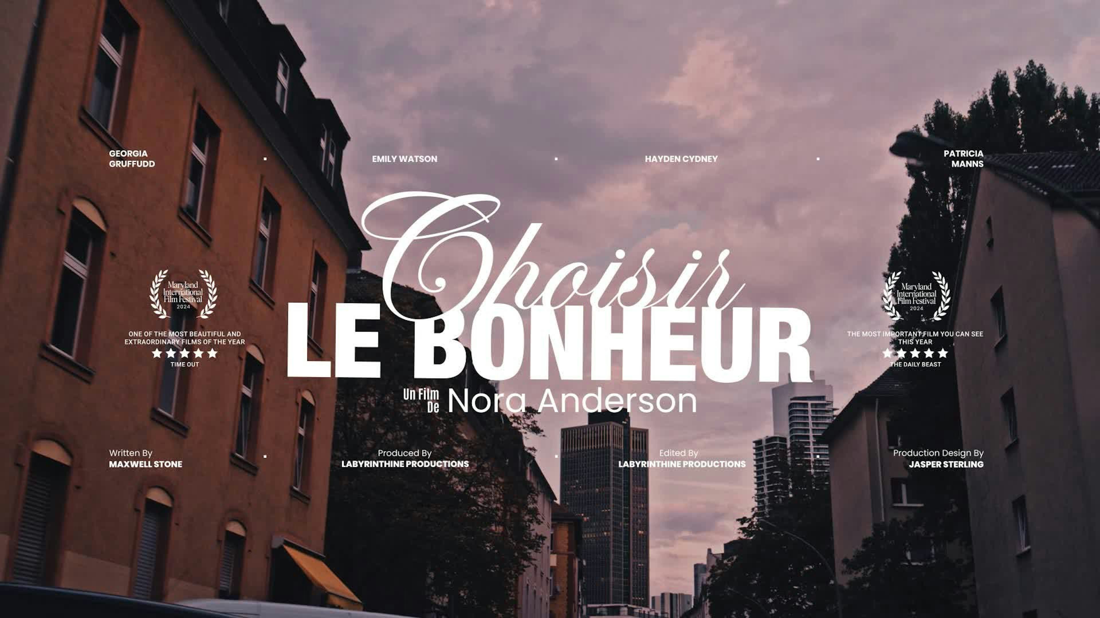 Title Card With Awards Template