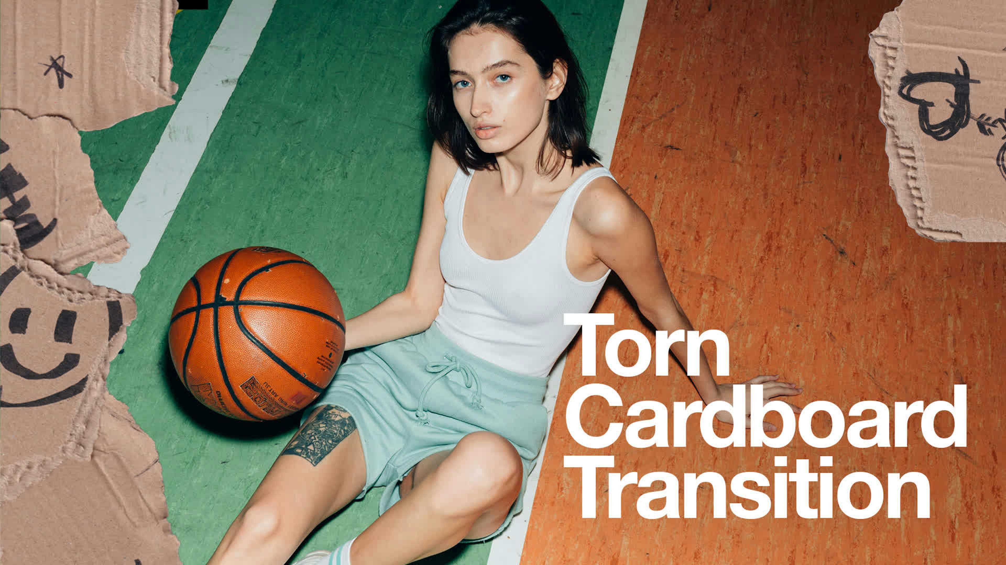 Torn Cardboard Transition