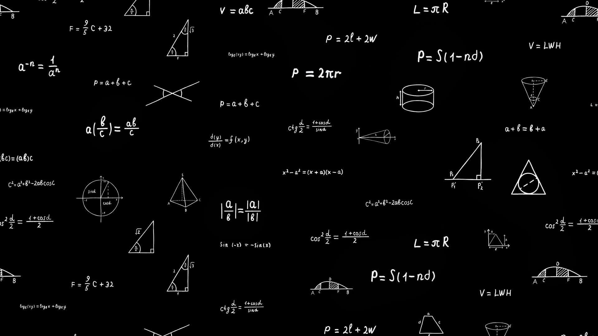 Math Formulas Transparent Loop • Motion Graphics Template • Uppbeat