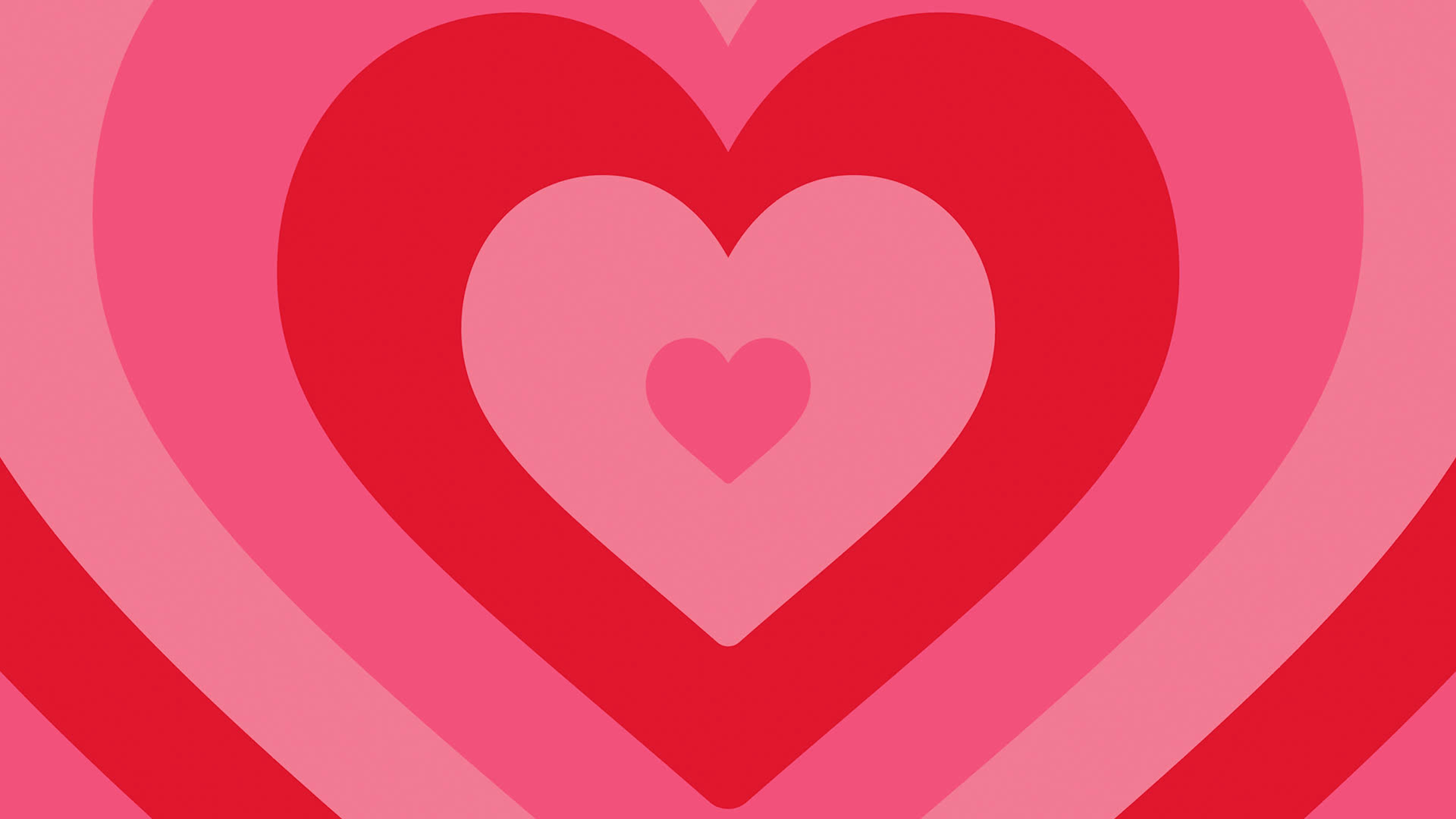 Valentine's Hearts Tunnel Background Loop Colors