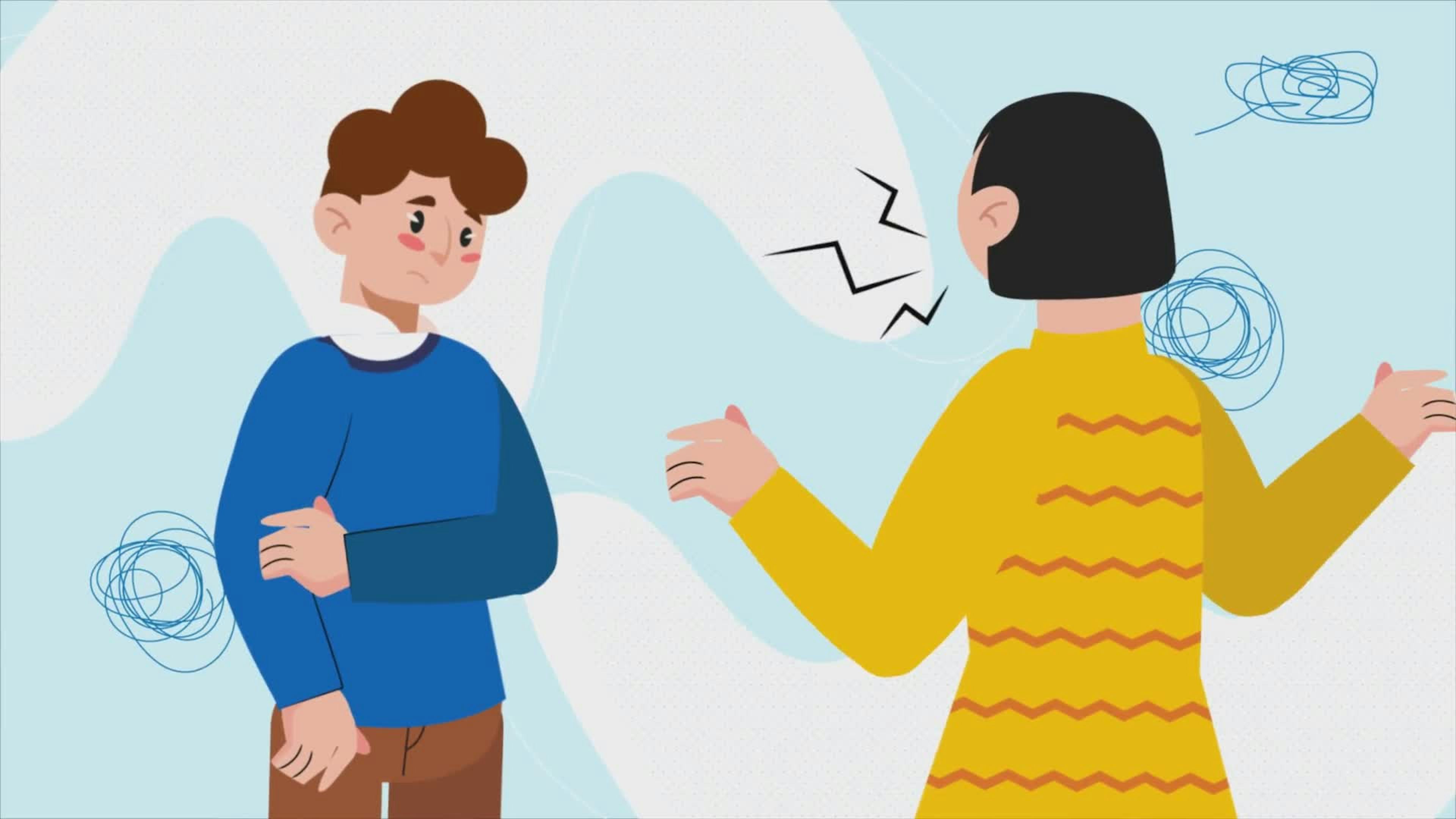 Woman And Man Arguing