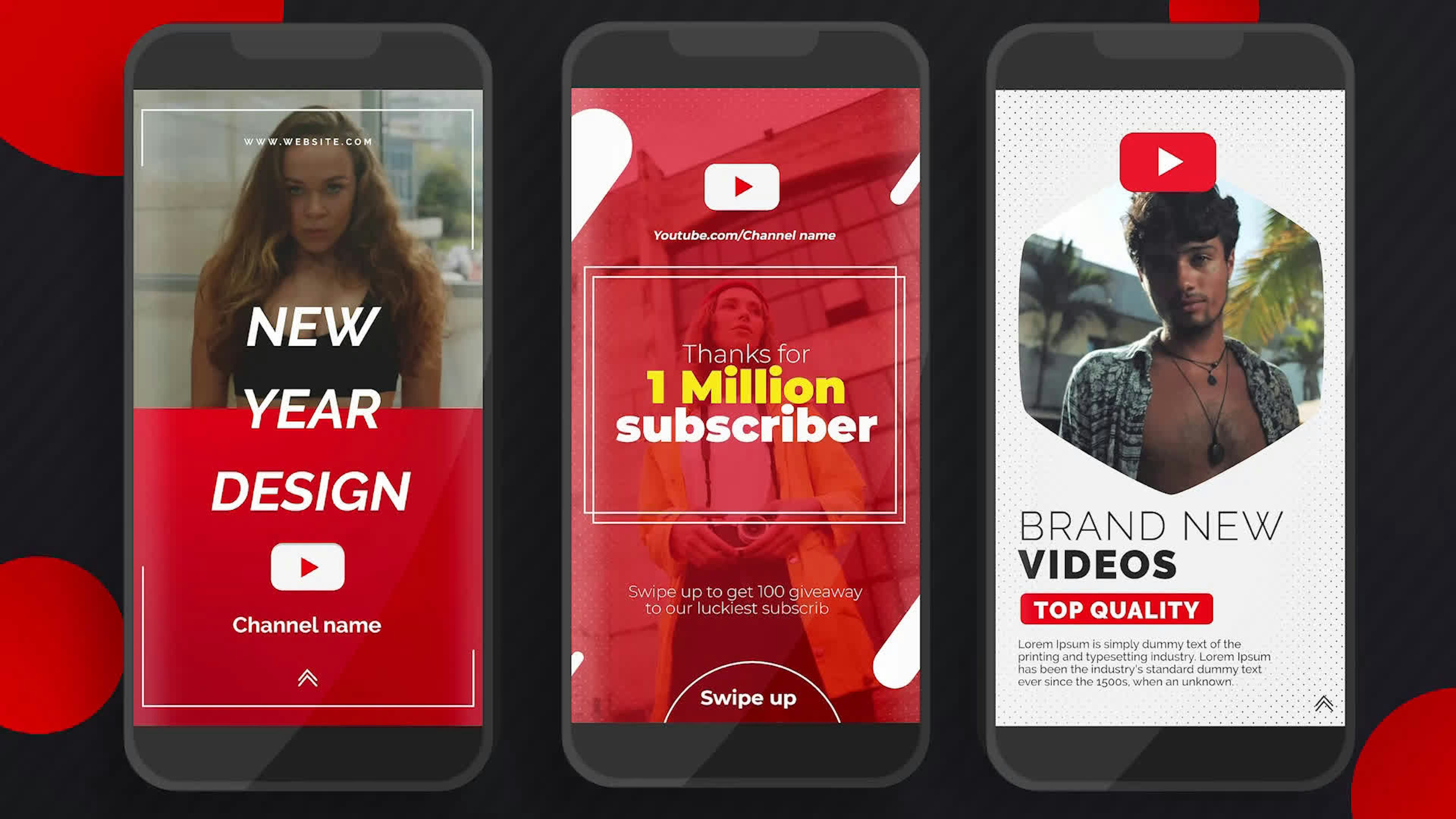 YouTube Instagram Stories