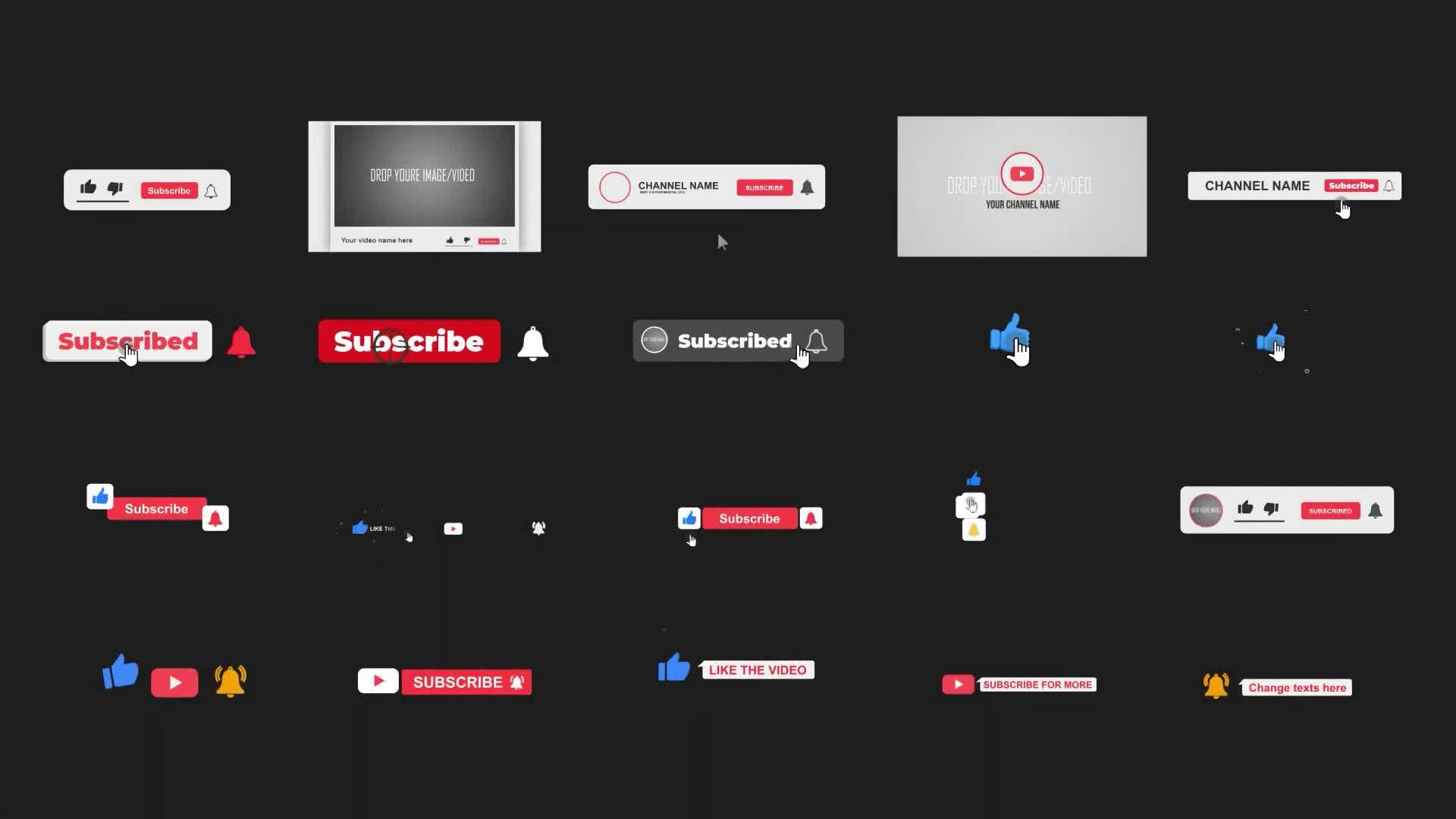 Free Animated Subscribe Buttons • Uppbeat